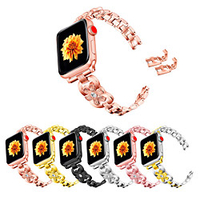Smart Watch Band for Apple iWatch Jewelry Design Zinc alloy Replacement Wrist Strap for Apple Watch Series SE / 6/5/4/3/2/1 miniinthebox