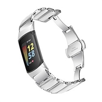 Smart Watch Band for Fitbit 1 pcs Business Band Ceramic Replacement Wrist Strap for Fitbit Charge 5 miniinthebox