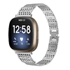 Smart Watch Band for Fitbit 1 pcs Business Band Diamond Stainless Steel Replacement Wrist Strap for Fitbit Versa 3 Fitbit Sense miniinthebox
