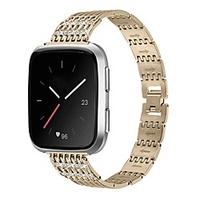 Smart Watch Band for Fitbit 1 pcs Business Band Diamond Stainless Steel Replacement Wrist Strap for Fitbit Versa Fitbi Versa Lite Fitbit Versa 2 miniinthebox