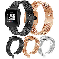 Smart Watch Band for Fitbit 1 pcs Jewelry Design Stainless Steel Replacement Wrist Strap for Fitbit Versa Fitbit Versa Lite Fitbit Versa2 miniinthebox