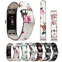 Smart Watch Band for Fitbit 1 pcs Leather Loop Genuine Leather Replacement Wrist Strap for Fitbit Charge 2 miniinthebox