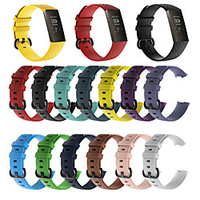 Smart Watch Band for Fitbit 1 pcs Modern Buckle Silicone Replacement Wrist Strap for Fitbit Charge 3 Fitbit Charge 4 L S miniinthebox