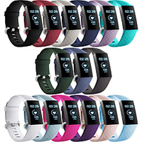 Smart Watch Band for Fitbit 1 pcs Modern Buckle Silicone Replacement Wrist Strap for Fitbit Charge 3 L S miniinthebox