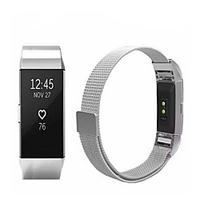 Smart Watch Band for Fitbit 1 pcs Sport Band Milanese Loop Stainless Steel Replacement Wrist Strap for Fitbit Charge 2 20mm miniinthebox
