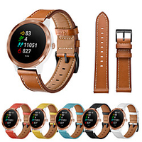 Smart Watch Band for Garmin 1 pcs Leather Loop Genuine Leather Replacement Wrist Strap for Vivoactive 3 Garmin Forerunner245 Garmin Venu Garmin Active Garmin Move miniinthebox