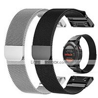 Smart Watch Band for Garmin 1 pcs Milanese Loop Stainless Steel Replacement Wrist Strap for Approach S60 Fenix 5x Fenix 5 Fenix 5 Plus Fenix 3 HR 22mm 26mm miniinthebox