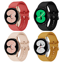 Smart Watch Band for Samsung 4 PCS Sport Band Elastic band Silicone Replacement Wrist Strap for Galaxy Watch 4 40mm Galaxy Watch 4 44mm Galaxy Watch 4 Classic 42mm Galaxy Watch 4 Classic 46mm miniinthebox