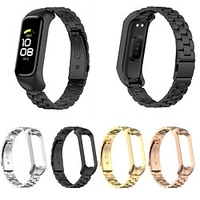 Smart Watch Band for Samsung Galaxy Fit 2(SM-R220) Business Band Metal Band with Case Stainless Steel Business Solid Color Replacement Wrist Strap miniinthebox