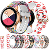 Smart Watch Band for Samsung Galaxy Gear Sport Gear S2 Classic Samsung Galaxy Watch 42mm Samsung Galaxy Active Samsung Galaxy Watch 3 41mm Sport Band Printed Bracelet Silicone Cute Elastic miniinthebox