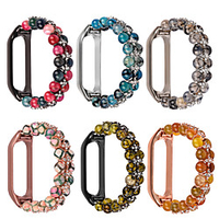 Smart Watch Band for Xiaomi 1 pcs Modern Buckle Jewelry Design Elastic Beaded Replacement Wrist Strap for Xiaomi Band 4 Xiaomi Band 5 Xiaomi Band 6 miniinthebox