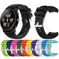 Smart Watch Band for Xiaomi 1 pcs Sport Band Silicone Replacement Wrist Strap for Huami Amazfit A1602 Huami Amazfit Pace Watch Huami Amazfit Stratos Smart Watch 2/2S 22mm miniinthebox
