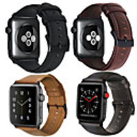 Smart Watch Leather Band for Apple Watch Series 6 SE 5 4 3 2 1 Apple iwatch Leather Loop Genuine Leather Sport Business Bands High-end Fashion comfortable Health Wrist Straps