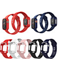 Smartwatch Band Cases for Apple Watch Series 6 SE 5 4 3 2 1 Apple Silicone Band Silicone Cases iwatch Fashion Soft Sport Strap