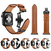 Smartwatch Band for Apple Watch Series 6 SE 5 4 3 2 1 Leather Butterfly Buckle Band iwatch Strap