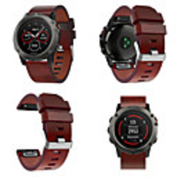 Smartwatch Band for Fenix 5x / 5X Plus / 3/ 3HR / Fenix 6X / 6XPro / D2/ MK1 Garmin High-end Leather Loop Genuine Leather Band QuickFit Wrist Strap 26mm