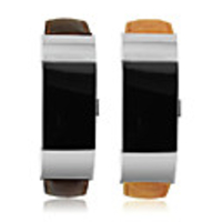 Smartwatch Band for Fitbit Charge 3 Fitbit Leather Loop Genuine Leather / Stainless Steel Fashion Soft Charge 3 Strap
