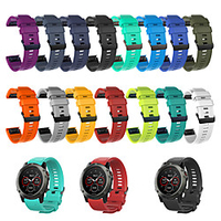 Smartwatch Band for Garmin Fenix 5x / Fenix 3 / Quatix /Fenix 5x Plus / fenix 6x /Fenix 6X Pro (26mm) Garmin Sport Band Silicone Wrist Strap miniinthebox