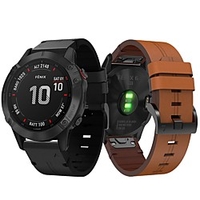 Smartwatch Band for Garmin Fenix 6 / 6pro / Fenix5 / 5 Plus / Forerunner 945 /935 /S60 Leather Loop Genuine Leather Sport Business Band High-end Fashion Comfortable Health Wrist Straps 22MM