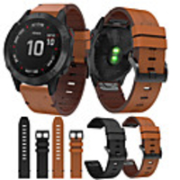 Smartwatch Band for Garmin Fenix 6X 6 Fenix6s 5s 5 5x 3 3HR Leather Loop Genuine Leather Sport Business Bands High-end Fashion comfortable Health Wrist Straps