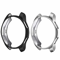Smartwatch Case Compatible with Samsung Galaxy Watch 46mm / Gear S3 2-Pack Soft TPU Scratch-Resist Frame Protective Bumper Case Cover Shell for Gear S3 Frontier/Galaxy Watch 46mm BlackSilver miniinthebox