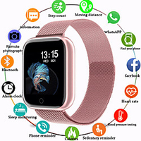 Smartwatch Digital Luxury Water Resistant / Waterproof Digital Rose Gold Black / Silver Black / Black / Silicone / Heart Rate Monitor