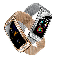 Smartwatch Digital Modern Style Sporty 30 m Water Resistant / Waterproof Heart Rate Monitor Bluetooth Digital Casual Outdoor - Gold Silver Blue miniinthebox