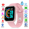 Smartwatch Digital Modern Style Sporty Silicone 30 m Water Resistant / Waterproof Heart Rate Monitor Bluetooth Digital Casual Outdoor - Black Pink Silver / Black