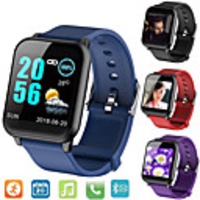 Smartwatch Digital Modern Style Sporty Silicone 30 m Water Resistant / Waterproof Heart Rate Monitor Bluetooth Digital Casual Outdoor - Black Purple Blue