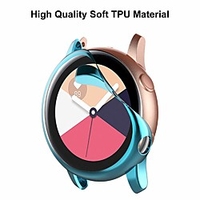 Smartwatch Screen Protector with Case for Samsung Galaxy Watch Active 1 Screen Protector TPU Scratch-Resist Frame Protective Cover Shell Full Coverage Clear Case for Samsung Galaxy Watch Active 40mm (Clear/Clear) miniinthebox