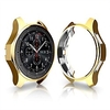 Smartwatch Screen Protector with Case for Samsung Gear S3 Frontier SM-R760TPU Scractch-Resist Shock-Proof All-Around Protective Bumper Shell Protective Band Galaxy Watch SM-R800 46mm Smartwatch Gold miniinthebox