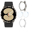 Smartwatch Screen Protector with Case Compatible for Samsung Galaxy Watch 4 40mm Screen Protector with Case 22 Pack Hard pc Protective Case with Tempered Glass Screen Protector for Galaxy Watch4 40mm (ClearBlack) miniinthebox