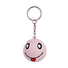 Smile Face Ball Style Keychain with Soft Plastic Material-Pink