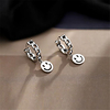 Smile Face Earrings Earrings Classic Fashion Punk Trendy Romantic Sweet Cute Imitation Pearl Earrings Jewelry Silver For Gift Date Street Birthday Festival 1 Pair miniinthebox