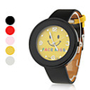 Smile Face PU Band Quartz Wrist Watch