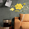 Smiling Clouds Abstract Wall Stickers Mirror Wall Stickers Decorative Wall Stickers for Kids Room /Nursery Acrylic Home Decoration Wall Decal Wall Decoration 1pc