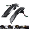 Smoked LED Dynamic Turn Signal Lights Side Mirror Blinker Indicator Lamp Yellow Pair For Ford Focus MK3 MK3.5 2012-2018