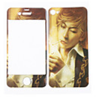Smoking Boy Crystal Epoxy Sticker for iPhone4G