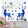 Smooth Sticker Stickers Deer Snow Irregular 1 pcs Christmas Blue miniinthebox