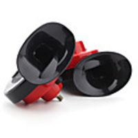 Snail Car and Motorcylce Voice Horn (12V,  Red,  2-Pack)