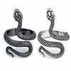 Snake Finger Ring Antique Cocktail Ring Animal Personality Retro Punk Rock Fashion Jewelry for Women Men Black Antique Silver) miniinthebox