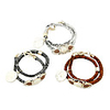 Snakeskin Pattern Coins Two-Tier Bracelet