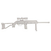 Sniper Rifle with Rumble Feedback for Wii (White)