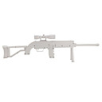 Sniper Rifle with Rumble Feedback for Wii (White)