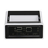 Snooze Nightlight Electronic Alarm Clock (Black White)