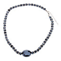 Snowflake Pattern Crystal Necklace