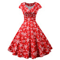 Snowman Christmas Dress Women