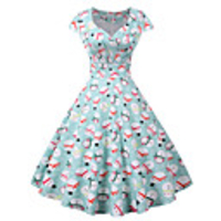 Snowman Christmas Dress Women