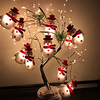 Snowman LED String Lights 1.65M 10LEDs Christmas Tree Decoration Light Battery Operated Fairy Light Christmas Gift New Year Garden Wedding Holiday Decoration