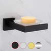 Soap Dish Wall Mounted Cup Soap Holder for Bathroom Kitchen 1pc,  Matte Black,  Mirror Polished,  Golden